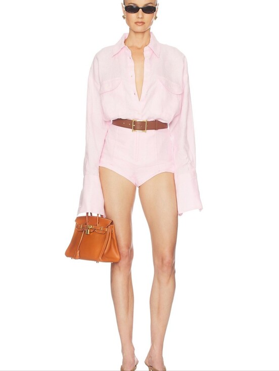 Helsa Pants - Helsa WASHED LINEN MICRO Shorts